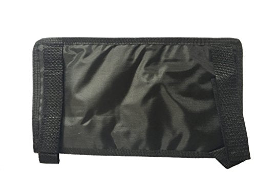 10-Pack Deluxe Auto Car Visor Organizer Item Holder Storage Pouch Holder Multi-Pocket w/Velcro Strap (Pack of 10, Black) - size: Pack of 10