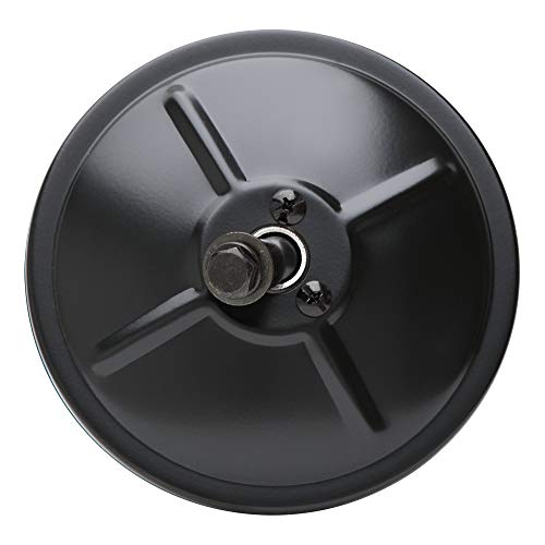 RETRAC 610131 5-Inch Black Steel Center-Mount Convex Mirror Head, Universal Driver or Passenger Side