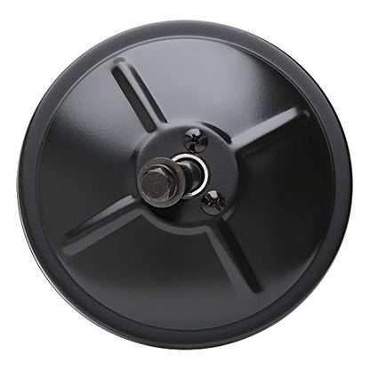 RETRAC 610131 5-Inch Black Steel Center-Mount Convex Mirror Head, Universal Driver or Passenger Side
