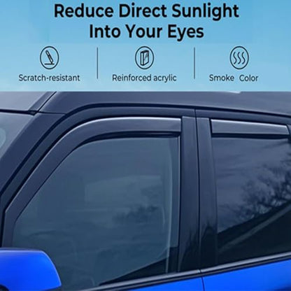 in-Channel Window Visors Rain Guards Compatible with 09-18 Dodge Ram 1500 Crew Cab, 10-24 Ram 2500/3500 Crew Cab, 2019-2023 Ram 1500 Classic Body Wind Deflectors Vent Visor Sun Shades Window Shields - size: For Ram 1500 Crew Cab 09-18