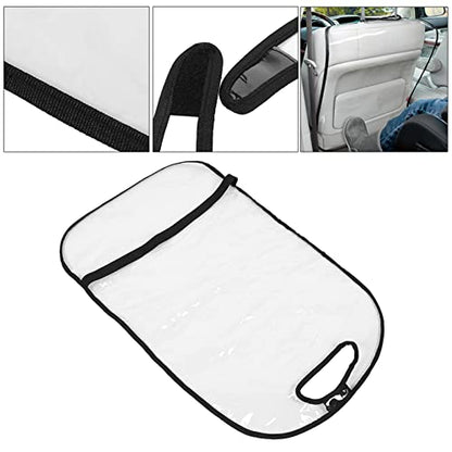 Acouto Kick mats Back seat Protector, 2Pcs Seat Back Cleaning Cover,Car Truck SUV Thicken Seat Back Protector Transparent Cover Child Baby Kick Mat Clean Keep