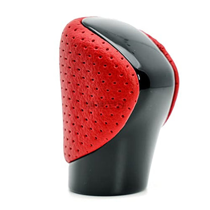 Gear Shift Knob Shifter for Lexus ES GS GX is NX RC RX 200t 300 350 3450h 450hL 350L (Circuit Red Leather/Piano Black) - color: Circuit Red Leather / Piano Black