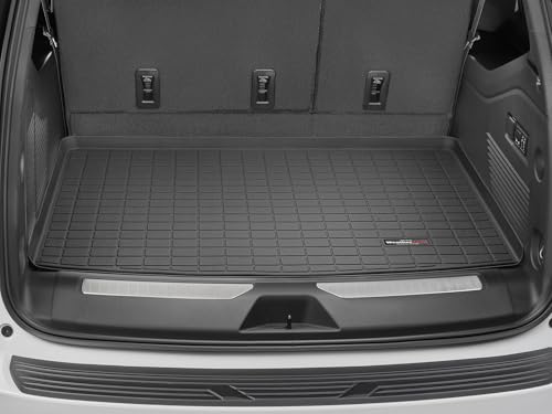 WeatherTech Cargo Trunk Liner for Cadillac Escalade ESV, Escalade-V ESV, Suburban - Behind 3rd Row (401390), Black - color: Black