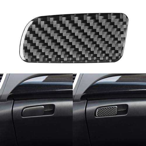 NVCNX Real Premium Carbon Fiber Compatible with Honda 9th Gen Accord 2013 2014 2015 2016 2017 Accessories Car Dash Co-Pilot Storage Box Handle Cover Interior Trim Black - A - color: Co-pilot Storage Box Handle - A