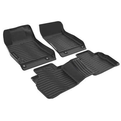 All Weather Floor Mats Cargo Mat Fit for Nissan Sentra 2020-2025 TPE Liners Sentra Accessories Set All Season Guard Odorless Anti-Slip Floor Mats Cargo Mat Black - size: 2) sentra|2020-2025|floor+cargo mats