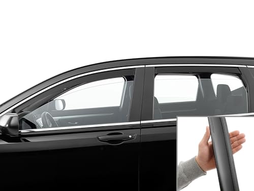 WeatherTech Custom Fit Side Window Deflectors for Honda CR-V, CR-V Hybrid (82864IMB), Matte Black - color: Matte Black