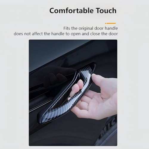 Keenso Door Handle Cover, 4PCs Anti Freezing Car Door Handle Protector for Model Y 2021-2023,for Model 3 2016-2023