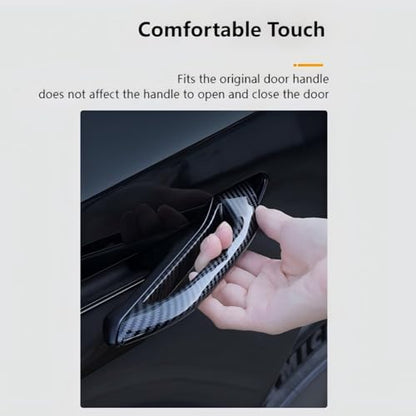 Keenso Door Handle Cover, 4PCs Anti Freezing Car Door Handle Protector for Model Y 2021-2023,for Model 3 2016-2023