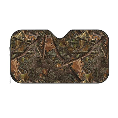 Camouflage Hunting Car Windshield Sunshade Front Window Sun Visor Protector Foldable Shield Cover for Truck SUV - color: White4