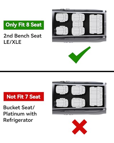 3W Floor Mats for Toyota Sienna 2021-2026 8 Seat LE/XLE, TPE All Weather Custom Fit Floor Liner for Toyota Sienna 1st, 2nd and 3rd Row, Black (Only for 8 Passenger) - size: 1. Toyota Sienna 8 Seat|21-26|floor Mats