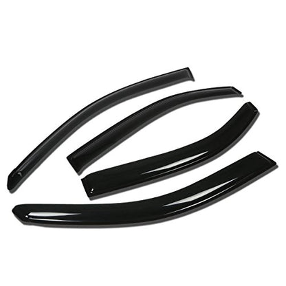 Auto Dynasty Replacement for Sonata EF Y4 4DR 4pcs Tape-On Window Visor Deflector Rain Guard - size: 99-05 Sonata 4-Door