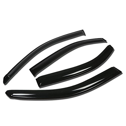 Auto Dynasty Replacement for Sonata EF Y4 4DR 4pcs Tape-On Window Visor Deflector Rain Guard - size: 99-05 Sonata 4-Door