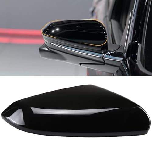 Moonlinks Compatible with 2016-2021 Honda Civic Passenger Side Mirror Cover,Glossy Black for 10th Gen Civic,2019-2022 Insight,RH Side Door Rearview Mirror Cap Trim(1PC) - size: 10th-right Black
