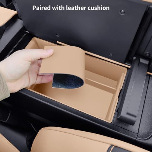 Compatible with Lexus ES ES250, ES300, ES300h, ES350H, 2022, 2023, 2024, interior armrest storage box, bracket tray, center console organizer, in car supplies - color: 2022-2024ES Box black