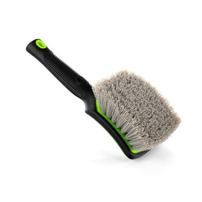 Detail Factory - ProGrip XL Tire Brush - Ergonomic ProGrip Handle - Stiff Synthetic Bristles to Cut Through Grime - Octane Ectoplasm - color: Lime/Black, size: X-Large