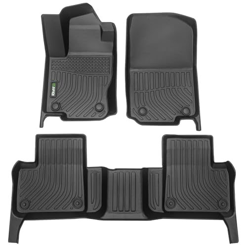 HAFIDI® Floor Mats Fit for Mercedes-Benz ML 2012-2019 All Weather Protection TPE Car Floor Liners, Fits 1st & 2nd Row Full Set Custom Accessories, Black - style: 41) For Benz ML 12-19 Floor Mats