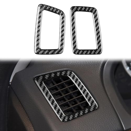 Carbon Fiber Car Center Console Instrument Dashboard Air Conditioner Auto Air Vent Outlet Trim Vehicle Interior Accessories Compatible with Honda Accord 2013 2014 2015 2016 2017 9th Gen Type B - color: Black 60