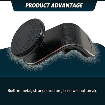 Strong Magnetic Phone Mount for Car, Universal Car Vent Phone Holder, 360° Rotation Adjustable Magnetic Smartphone Holder, Fit for All Smartphones - Black - color: Black