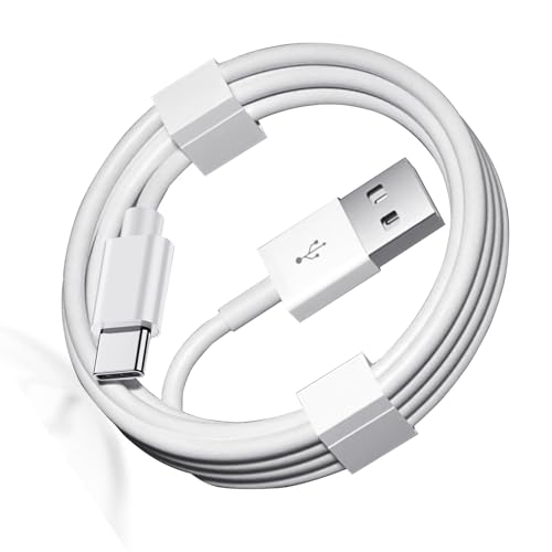 USB A to USB C Cable for Apple TV Remote 3rd Generation, iPhone 16 17 Air 15,16 15 Pro Max,16 15 Plus Car Carplay Data Cord, iPad USB C Cable 5th 10th Mini 6th Gen,MacBook Air,Samsung Charger Charging - color: White, size: 4 Feet, style: 1 Pack