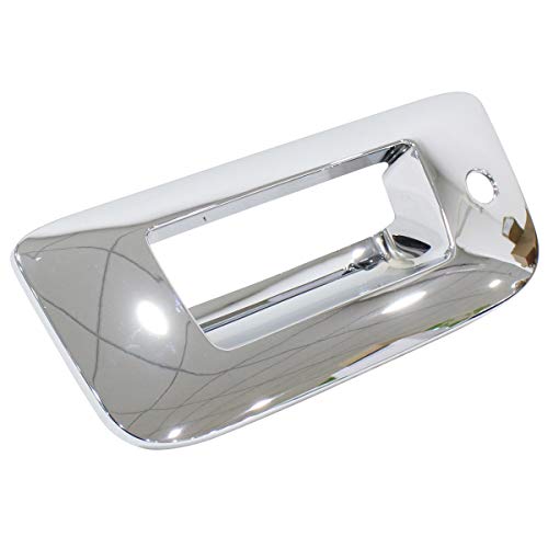 NewYall Pack of 4 Chrome Exterior Outside Outer Door Handle and 2 Upper Half Mirror and Trunk Liftgate Tailgate Handle Cover for Chevrolet Silverado 2007-2014