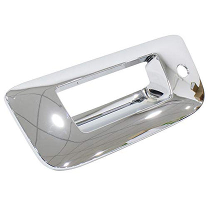 NewYall Pack of 4 Chrome Exterior Outside Outer Door Handle and 2 Upper Half Mirror and Trunk Liftgate Tailgate Handle Cover for Chevrolet Silverado 2007-2014
