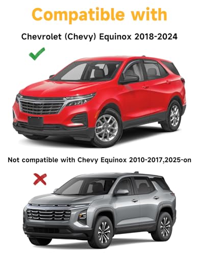 in-Channel Window Rain Guards Fit for Chevy Chevrolet Equinox 2018 2019 2020 2021 2022 2023 2024, Extra Durable Window Visors Window Deflectors Vent Visors Vent Shades Car Accessories-4 pcs - size: Fit for 2018-2024 Chevy Equinox