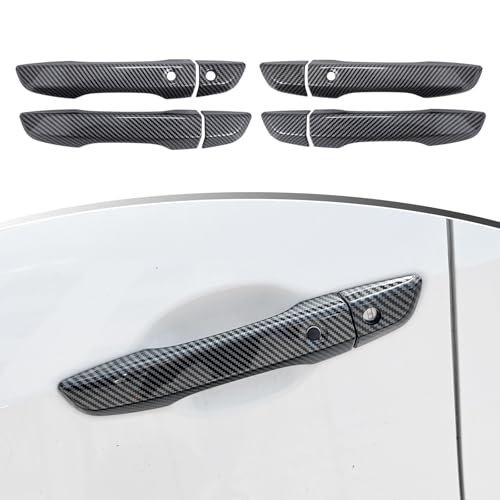 YINGTUU for Honda Civic Accessories Door Handle Cover 10th Gen 2016 2017 2018 2019 2020 2021 Full Coverage Exterior Protection Decals - Carbon Fiber Pattern - color: Door Handle Cover