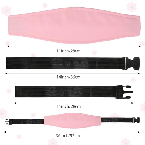HESTYA 2 Pcs Carseat Head Support Toddler, Stroller Seat Headrest for Sleeping Traveling, Neck Relief Headband Strap for Kids Children Toddler Infant(Sweet) - color: Sweet