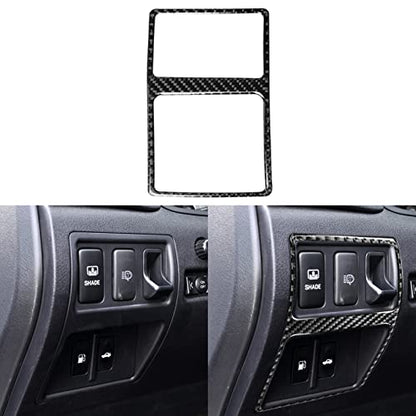 NVCNX Real Premium Carbon Fiber for Lexus IS250 is 250 IS350 2006-2013 2007 2008 2009 2010 2011 2012 / IS250C IS350C 2010-2015 Accessories Car Rear Trunk Switch Frame Cover Interior Trim Sticker 1PC - color: Rear Trunk Switch