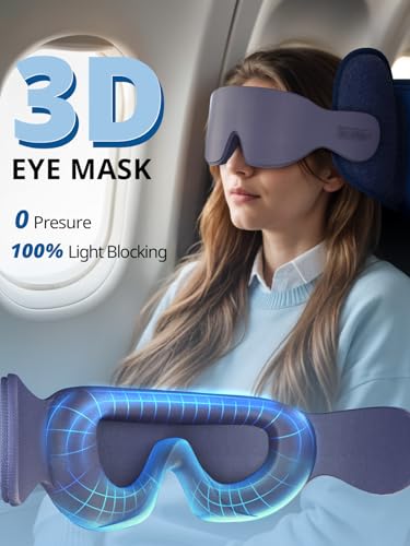 Inspireyes Travel Pillows for Airplanes, Airplane Pillow with Sleep Eye Mask, 360° Support Headrest Strap Travel Essentials for Long Flight, Car Trip, No Bobblehead, Fit Various Heights, Dark Grey - color: U-dark Grey