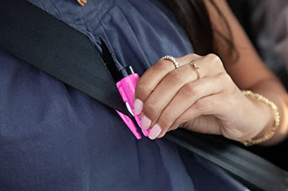 RESQME The Original Emergency Keychain Car Escape Tool, 2-in-1 Seatbelt Cutter and Window Breaker, Made in USA, Family Pack of 3 - Blue, Pink, Yellow -Compact Emergency Hammer - color: Blue, Pink, Yellow