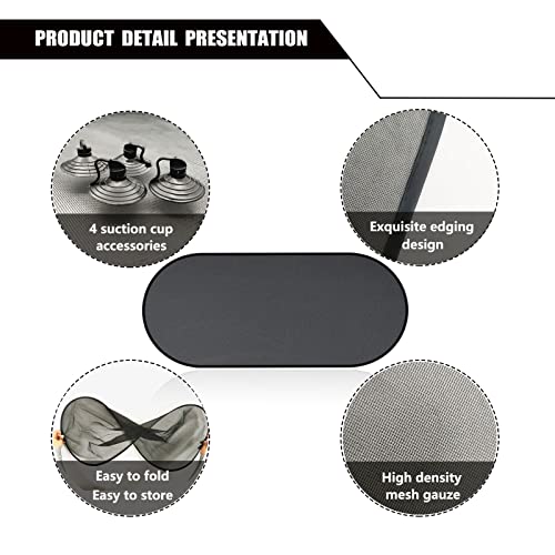 Rear Window Sunshade - UV Protection Mesh Cover for Rear Facing Car Seats, Fits All Cars