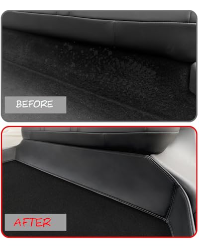Model Y Juniper 2026 Rear Seat Under Protector Pads,2nd Row Seat Lower Protector Anti-dust Pads Compatible with Tesla 2026 Model Y Juniper (Rear Seat Under Protector)
