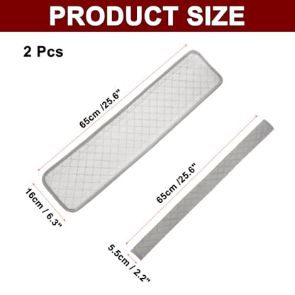 HARFINGTON 2pcs Shoulder Strap Cushions 25.6 Inch Car Seat Belt Pads Cover Auto Seatbelt Strap Shoulder Pad Automotive Seat Belt Cushion Pad for Auto SUV Truck, Grey - color: Grey, size: 25.6 Inch
