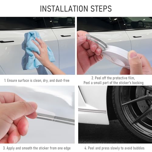 Car Pinstriping Tape, 32Ft Car Vinyl Striping Tape Stripe Decal Waistline Body Side Striping Tape Emblems Trim for DIY Car Racing Motorcycle SUV Pickup (Gray) - color: Gray-1