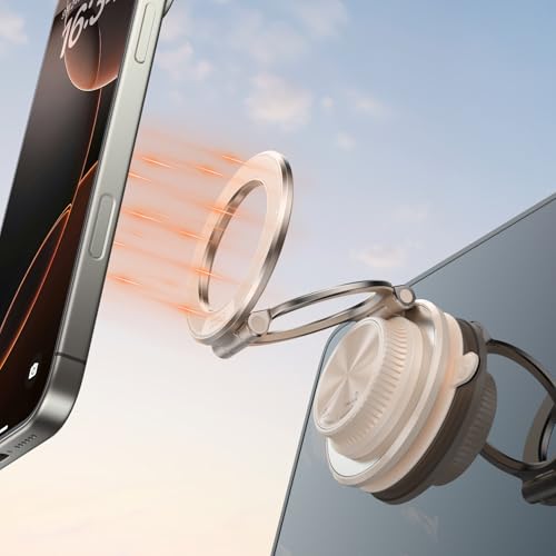 2026 Next-Gen Suction Cup Phone Mount Cute 360° Zinc Alloy 109 LBS Phone Stand Vacuum Magnetic Car Holder for MagSafe Strongest Accessories for iPhone 16 15 14... Android - color: Pink
