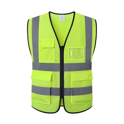 Reflective Safety Vest for Men Women Construction Vest Meet ANSI/ISEA Standard - color: Yellow, size: XX-Large