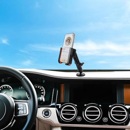 xik Universal Phone Mount Holder for Boat Car Truck Motorcycle UTV - AMPS Round Base, [1s Lock & Release][360° Adjustable], Fits 4.7"-7.2" Phones, Heavy Duty, Wall Mount - style: Long style