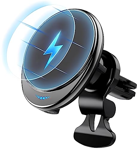 Magsafe Car Mount Wireless Car Charger [15W PRO ] Universal Vent Car Charging Fits iPhone16 Pro Max Plus Mini 17 16 15 14 13 12