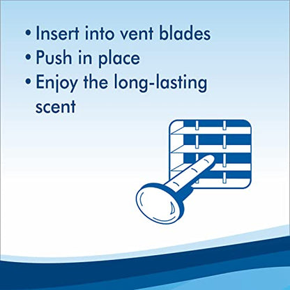 Refresh Your Car! E300888902 Dual Scent Vent Stick, Alpine Meadow and Summer Breeze, 4 Per Pack - size: 1 Count (Pack of 1), style: Alpine Meadow/Summer Breeze