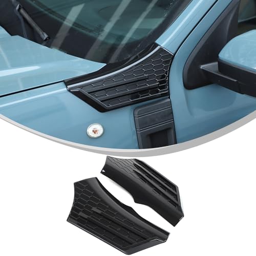 Car Hood Fender Decorative Cover Trim Compatible with Ford Maverick 2022-2025, Car Exterior Decoration Accessories (Gloss Black) - color: Gloss Black