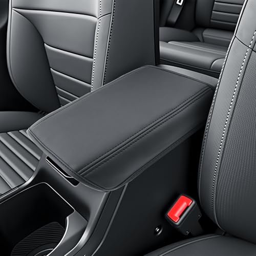 BIBIBO for 2025 2026 Kia K4 Center Console Cover 2025-2026 Kia K4/2026 Kia K4 Hatchback Arm Rest Cover 2025 Kia K4 Accessories 2025 K4 Hatchback Armrest Pad - color: Black-for 2025+Kia K4 (Thin)