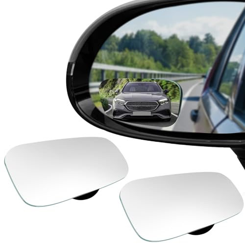 2PCS Blind Spot Mirror, Side Mirror Blindspot, Adjustable Wide Angle Convex Side Rearview Mirrors, Car Exterior Accessories HD Glass Frameless Convex Rearview Universal for Sedan SUV Truck