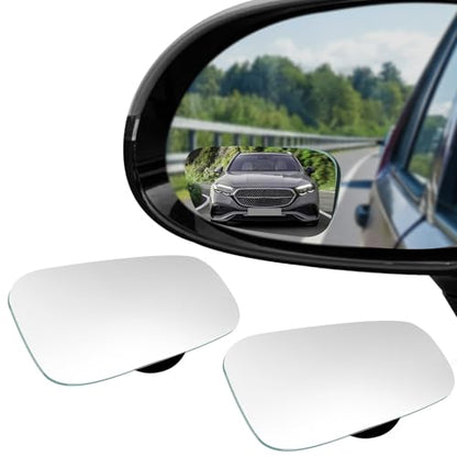 2PCS Blind Spot Mirror, Side Mirror Blindspot, Adjustable Wide Angle Convex Side Rearview Mirrors, Car Exterior Accessories HD Glass Frameless Convex Rearview Universal for Sedan SUV Truck