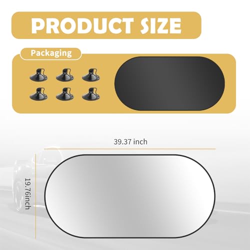 39.3"x19.7" Back Window Sun Shades for Car,Rear Window Sun Shade with 6 Suction Cups Keeps Car Cool & Protects Interior,Quick-Fold Cars Windows Shades for Cars & SUVs