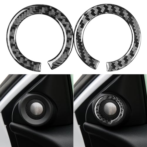 NVCNX Real Premium Carbon Fiber Compatible with Honda 9th Gen Accord 2013 2014 2015 2016 2017 SE LX Sport EX EX-L Touring Hybrid Accessories Car Door Side Inner A Pillar Speaker Cover Interior Trim - color: Door Side Inner A Pillar Speaker