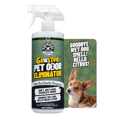 Chemical Guys Ghosted Pet Odor Eliminator 32 Oz Pet Smell Neutralizer For Car Interior, Carpet, Upholstery, Fabric Seats, Home, Furniture, Citrus Scent Spray Cleaner - size: 32 Fl Oz (Pack of 1)