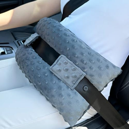Hysterectomy Seatbelt Pillow Hysterectomy Recovery Must Haves Post Surgery Abdominal Pillows with Ice/Hot Pocket for Tummy Tuck C-Section Recovery Gifts Minky Dot Dark Gray - color: Minky Dot Dark Gray