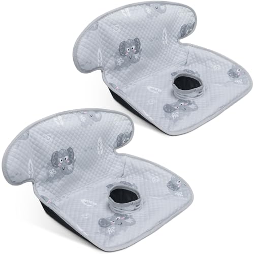 COOLBEBE Infant Car Seat Protector for Potty Training, 2 Pack Dry Waterproof Car Seat Liner Toilet Training for Baby Infant Toddler, Piddle Pads Cover Car Seat Pad for Strollers & Carseat (Grey,2PC) - color: Grey, size: 2 Pack