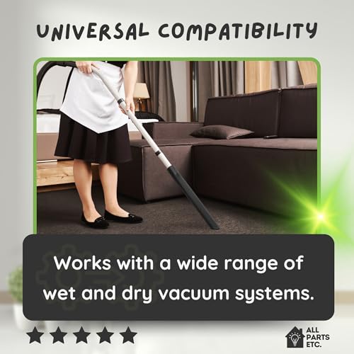 Crevice Tool for Vacuum Cleaners, 1.25-inch Wet/Dry Vacuum Attachment, 13.5-inch Extra-Long Design, Compatible with Shop Vac, Bissell, Nutone, Eureka, Beam & Central Vacuums - color: Crevice Tool 13.5"